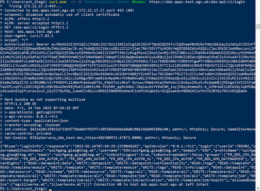 Beispiel Bearer Token