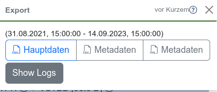 Export-Toast Beispiel